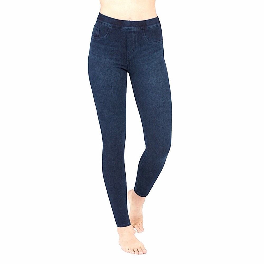 Spanx Jean-ish Ankle Leggings in Blue Large